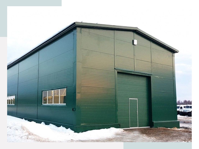 Двускатные ангары в Борисоглебске