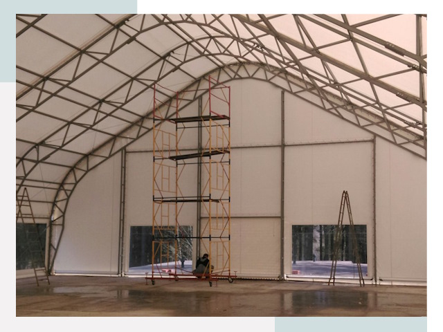 Шатровые ангары в Борисоглебске