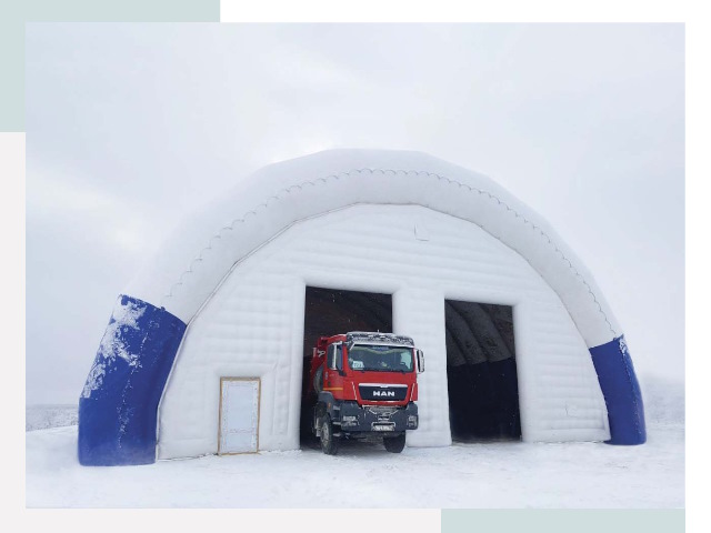 Мобильные ангары в Борисоглебске