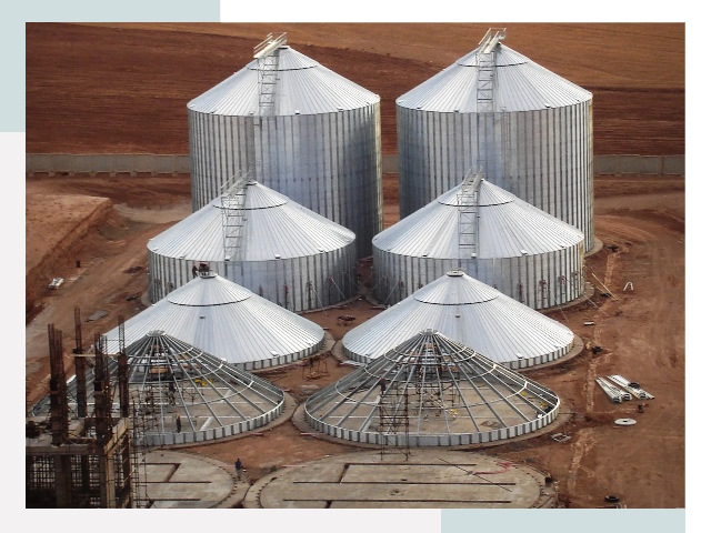 Строительство зерновых силосов в Борисоглебске