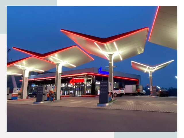 Навесы для АЗС в Борисоглебске