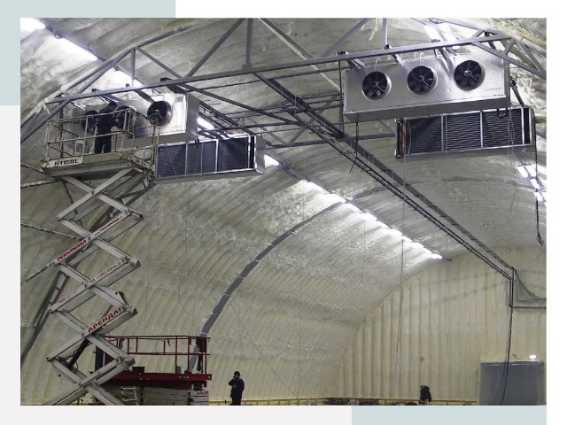 Оснащение ангаров в Борисоглебске