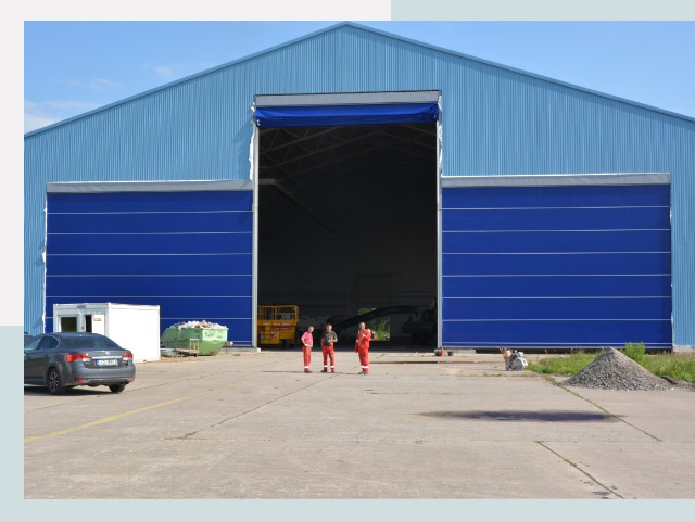 Ангарные ворота в Борисоглебск от СтальСтрой-Брс по цене 624 руб.