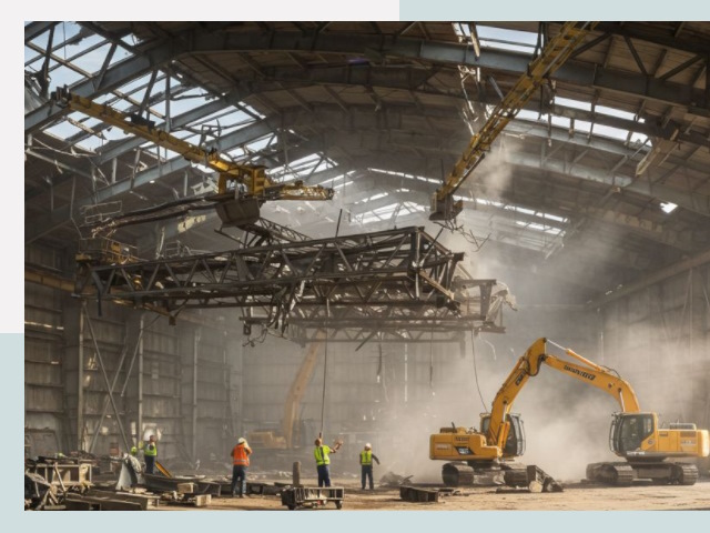 Демонтаж ангаров в Борисоглебске от 624 руб. за м²